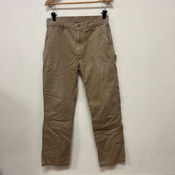 Carhartt Men's Utility Cargo Work Pants in Brown/Khaki Size 34x34 - Picture 1 of 7